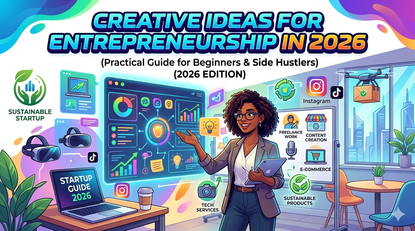Creative Entrepreneurship Ideas for 2026 (Beginner’s Guide)